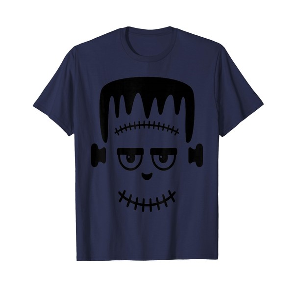 Monster Face Halloween Matching Costume Frankenstein Boy Kid T-Shirt