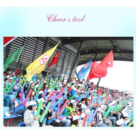 Hooshing Thunder Sticks Bam Bam Cheerleading Plastic Clap Hands Outfit Inflatable Noisemakers for Cheering Basketball Football Party Sport Team Spirit