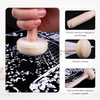 Brayer Roller for Crafts, 3 PCS Rubber Brayer Roller, Ink