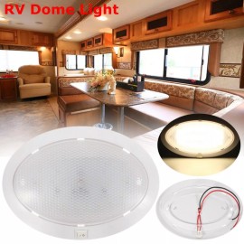 MQ For Trailer Camper RV Interior Roof Ceiling Dome Light Lamp LED Round Oval 2X