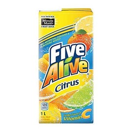 Five Alive Citrus Juice Box, 1 Liter/2.2lbs, 12-Pack {Imported from Canada}