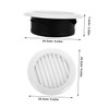DOITOOL Round Vent Cover Louvered Design for Improved Airflow Bathroom