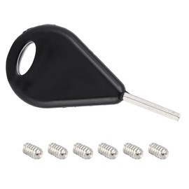 Changor Surfboard Fin Button, Surfing Plank Accessory Replacement Tool, with 6 Fin Roden Screws, Rust Proof and Durable Pro FCS Surfboard