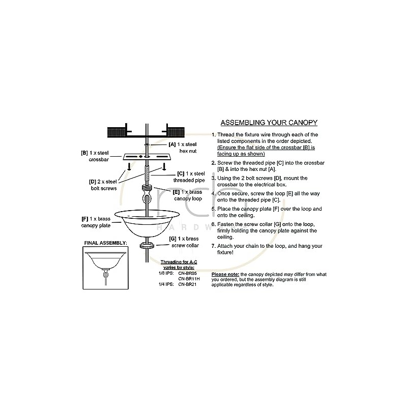 RCH Hardware CN-BR05-120 Brass Traditional Round Ceiling Canopy, 4.7 Inch,