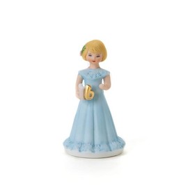 Enesco Growing Up Girls “Blonde Age 6” Porcelain Figurine, 4”