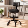 FREEKYROCK Office Drafting Chair with Footrest, Tall Height Adjustable Stool