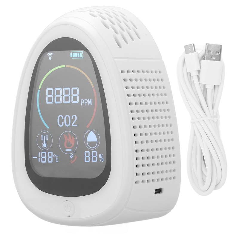 Carbon Dioxide Detector Intelligent WIFI Connect Carbon Dioxide Smoke Alarm