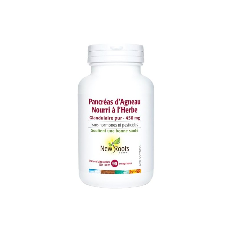 New Roots Herbal - Grass-Fed Lamb Pancreas - Pure Glandular