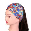 Women's Printed Paisley Sports Yoga Headband & Hair Scarf One Size / D Black 5ea