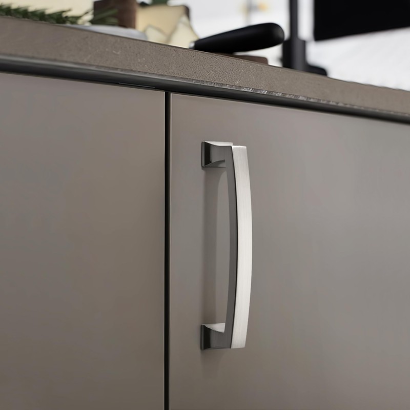 TUNNY 10 Pack Cabinet Handles-Brushed Nickel 3"/76mm Screw Spacing Drawer