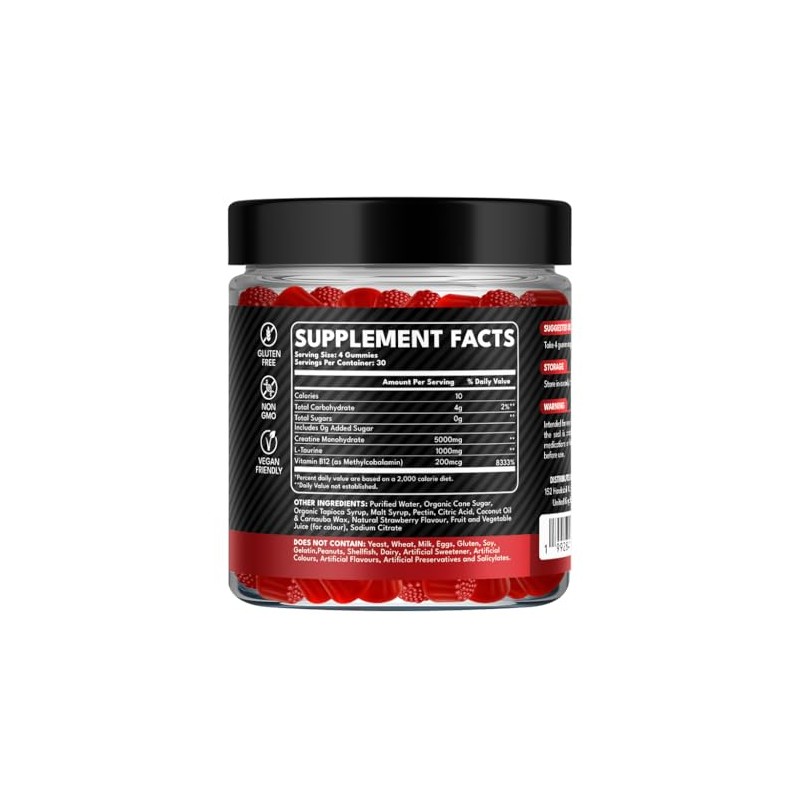 GummiJoy | Creatine Gummies 5000mg | 120 Max Strength Muscle