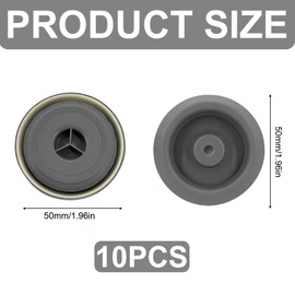 Pack of 10 Grommet Underbody Plugs, Rubber Plugs, Waterproof Rubber Plugs, Underbody Plugs, Seal Rubber Grey, for Chassis Boot Seal, Practical Vehicle Care Accessories