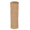 Jute Table Runner Gold Thread Stitched Edges 30cm x 5m