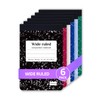 ONAVIA Mini Composition Notebooks, Wide Ruled, 160 Pages, 6 Pack,