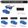 PapaViva Replacement Lenses for Oakley Holbrook Mix OO9384 Sunglass Solid