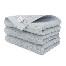 [oruta] Imabari Towel, Certified Face Towel, Set of 3, FUu Plus, Made in Japan, Blue (Ramune)