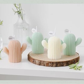 Scented Cactus Candle and Freshener for Home Decoration candle obsessed Holiday Season gift Centerpiece Boho Cozy Fragrance - Color: Pink