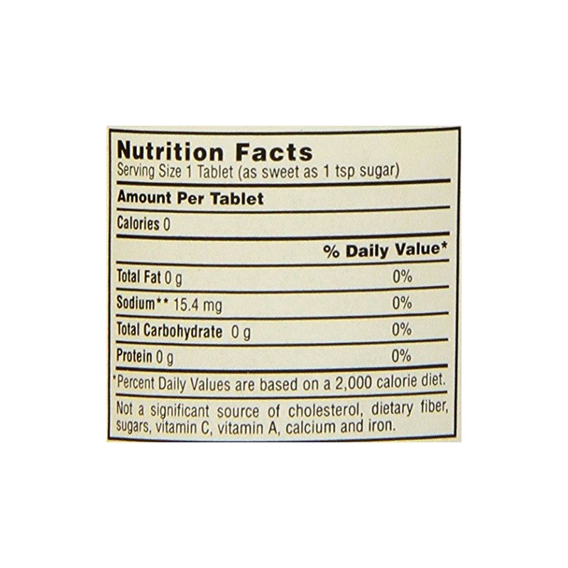 NECTASWEET SUGAR SUB TB .25 GR Size: 500