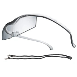 Hazuki Magnifier Compact, 1.6x, Clear Lens (9 Colors in Total) with Neck Strap and Neck Hanging (White) Birthday Gift