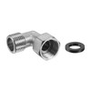 sourcing map Pipe Fitting Elbow G1/2 Male to Female Thread