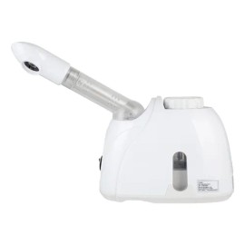 VAKRNY Vaporizador Facial Profesional - Sauna Facial Portátil Para Limpieza Profunda, Abrir Poros Y Humectar Rostro Con Boquillas Ajustables, Ideal Para Spa En Casa Y Salón De Belleza Blanco
