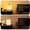 Taipow Bedside Lamp with 4 USB Charging Ports, LED Table