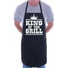 Print4U King Of The Grill BBQ Cooking Novelty Apron Black