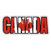 Canada Flag Country Name Vinyl Sticker - Car Phone - 4"