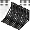 Hiceeden 12 Pack Heavy Duty Shelf Brackets, 8 in x