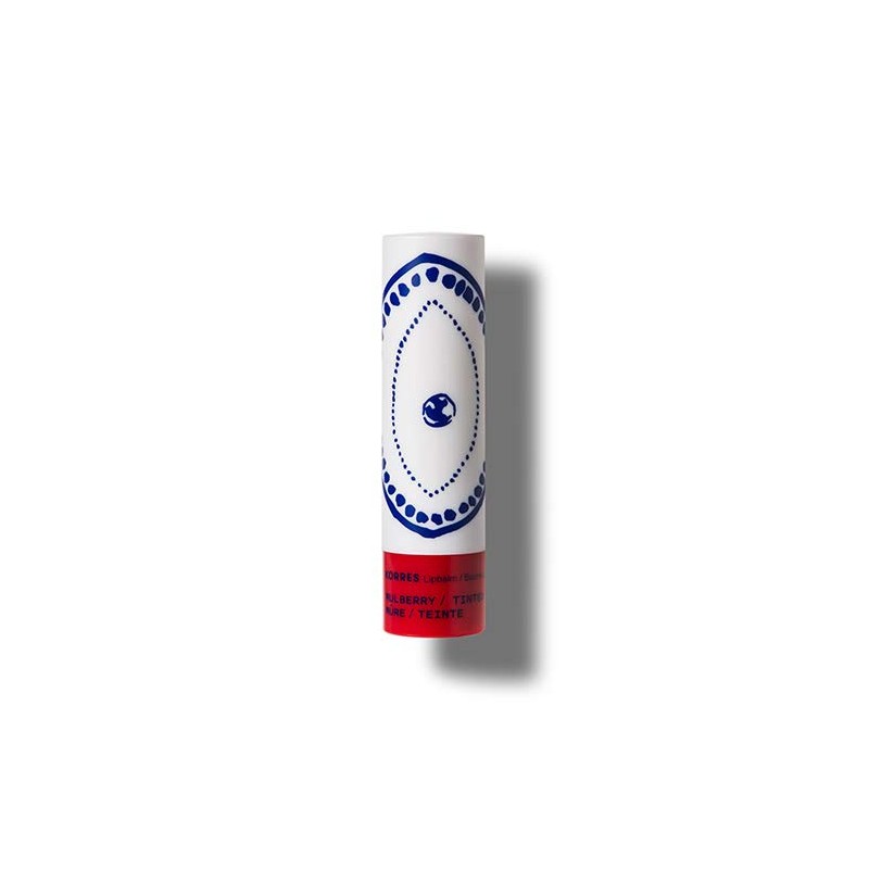 KORRES Nourishing Lip Balm Mulberry Tinted Mauve, with St. John's