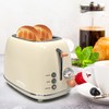 Toaster 2 slice, KitchMix Retro Stainless Steel Toaster with 6