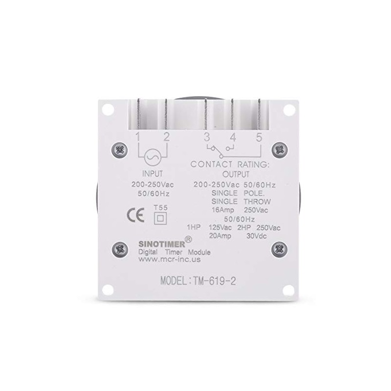 TM619 Timer Switch Digital LCD Power Timer Switch Weekly Programmable