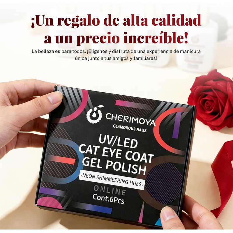 CHERIMOYA Kit de 6 Esmaltes de Uñas en Gel Ojo