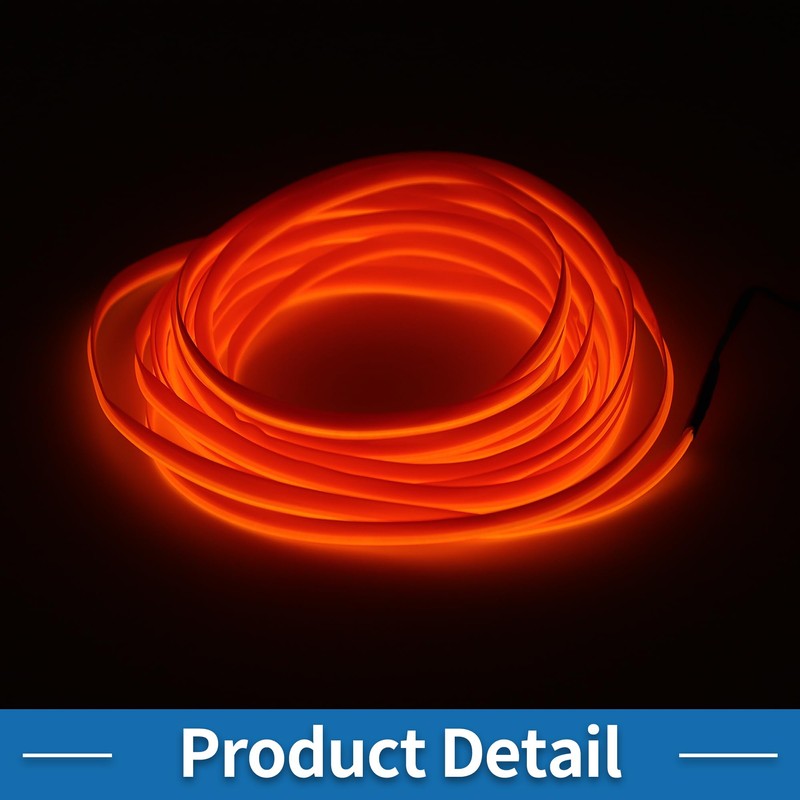 A ABSOPRO 5m EL Wire Cable LED Glow String Light