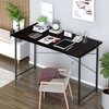 YSSOA Small Space Writing Desk with Headphone Hooks Modern Simple