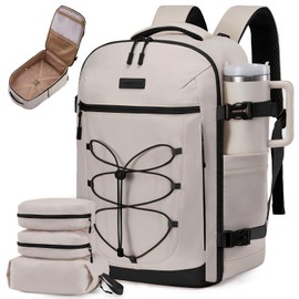 LOVEVOOK Travel Backpack For Women Men,40L Carry On Backpack fits 17.3" Laptop,TSA Personal Item Travel Laptop Bag with 3 Packing Cubes,Water Resistant Travel Essentials for Weekender Business Hiking