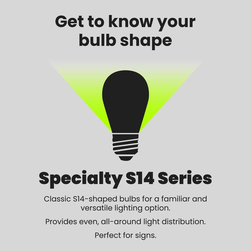 Feit Electric BPS14/SU/LED Non-Dimmable Led Bulb, 1.5 W, 120 V,