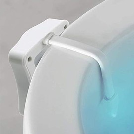BSASHF 1 Pack Color Changing Toliet Night Light Motion Sensor LED Multi-Color Toilet Light Toilet Motion Activated LED Light Washroom Light Bowl Lamp Bowl Night Light Smart Light Toilet Night Lamp 8
