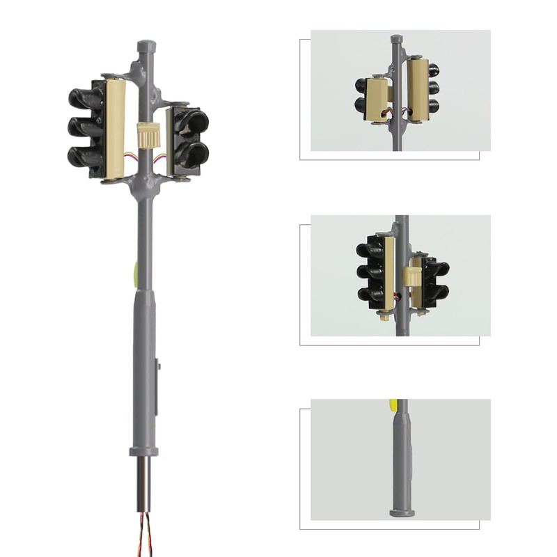 Evemodel 2 pieces track H0 1:87 model left traffic light
