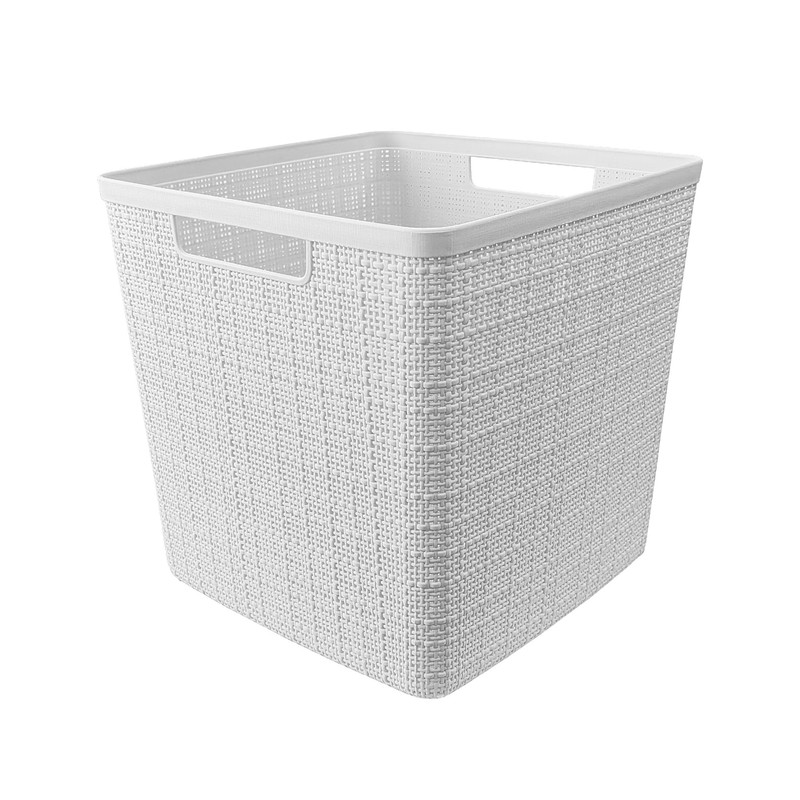 Curver Set of 4 Large Cube 17L Jute Decorative Plastic