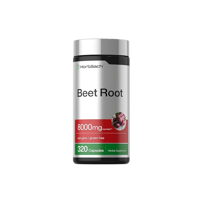 Horbäach Raíz de Remolacha 8000 mg 320 cápsulas - Antioxidantes