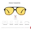 YUELUQU Polarised sunglasses men women 70s vintage sunglasses retro sunglasses
