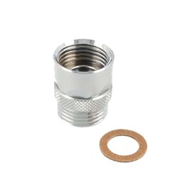 tecuro Anti-twist lock for 1/2 inch shower hoses and hand showers made of chrome-plated brass with rubber seal