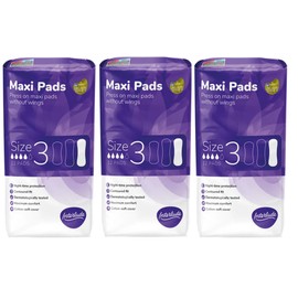 Interlude Maxi Night Pads for Heavy Bladder Weakness, 36 Incontinence Pads (3 x 12 Packs) for Women, Specifically Designed for Night Time Protection