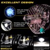 BWCarid 7 Inch LED Motorcycle Headlight DOT Approved With DRL
