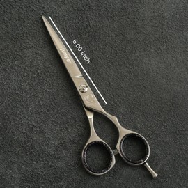 Jimy Hair Scissors Professional 6" – Razor Edge Series Ultra Sharp Ergonomic Stainless-Steel Scissors to Cut Hair – Salon Quality Hair Shears for Men, Women & Barbers