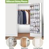 MISSLO 35 Clear Large Pockets Over The Door Shoe Organizer