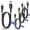 T POWER 4 x pcs USB Cable for Creative Zen