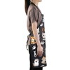 MYSOMY Cat Apron With Pockets Cat Pattern Apron Cat Cooking