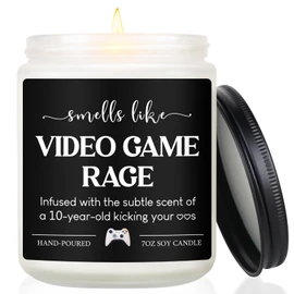 Gamer Gifts, Gifts for Gamers, Gamer Gift for Men Boys Boyfriend Husband Teenage Boys, Funny Gaming Gift for Men Women Christmas Birthday Decor, Lavender Scented Candle 7oz
